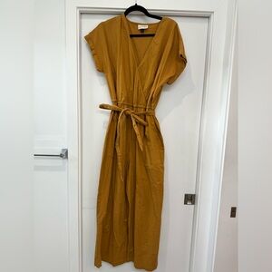 Universal Threads | Mustard colored jumpsuit with tie waist | Size L